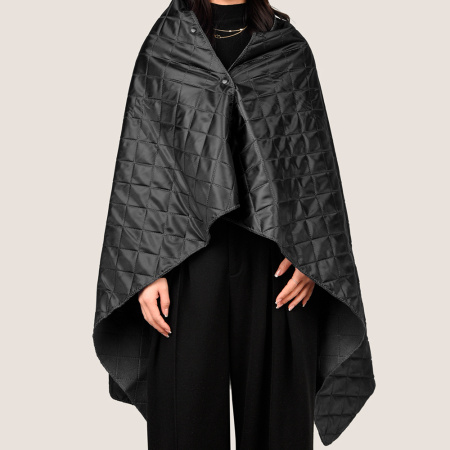 Плед PONCHO, черный