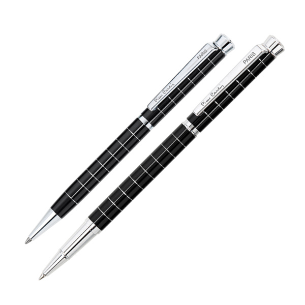 Набор подарочный Pierre Cardin Pen&Pen - Black, ручка шариковая + ручка роллер