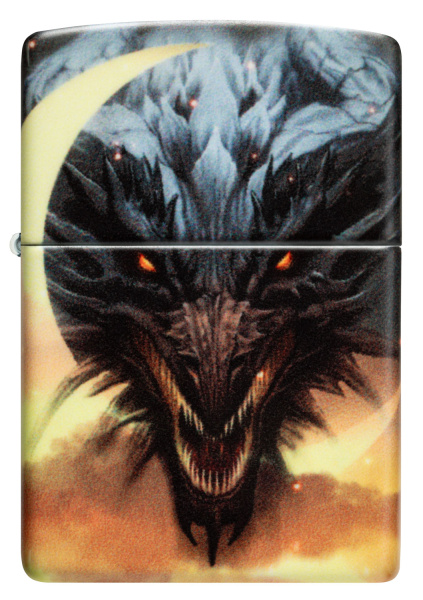Зажигалка ZIPPO Dragon Design с покрытием Glow In The Dark Green 48934