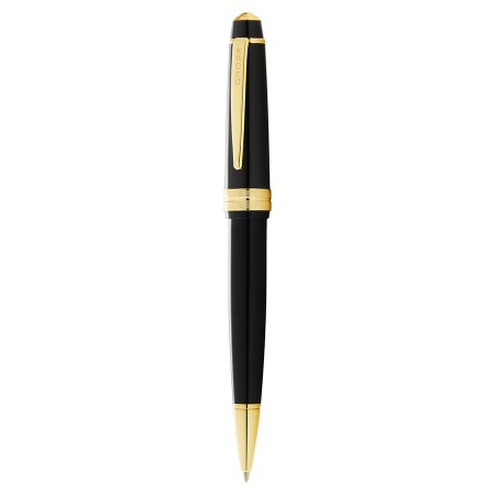 Шариковая ручка Cross Bailey - Light Polished Black Resin and Gold Tone