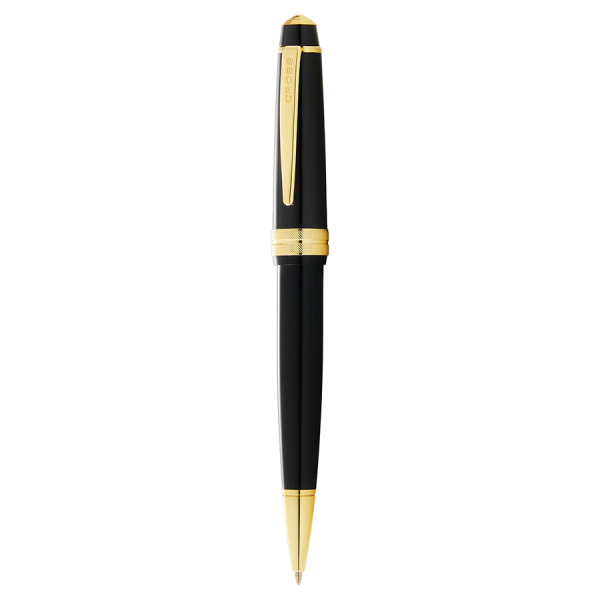 Шариковая ручка Cross Bailey - Light Polished Black Resin and Gold Tone