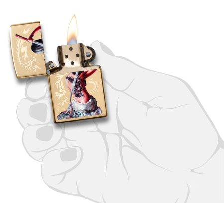 Зажигалка ZIPPO Mazzi® с покрытием High Polish Brass 29668