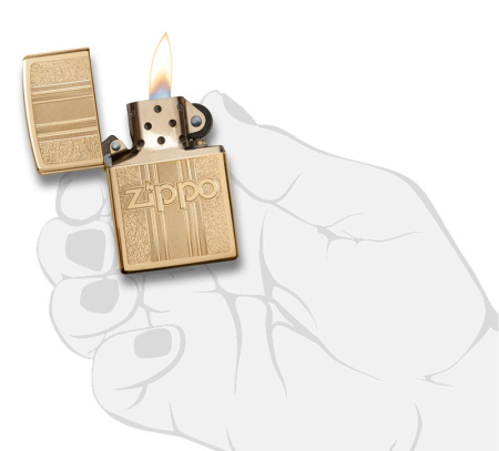 Зажигалка ZIPPO Pattern Design с покрытием High Polish Brass 29677