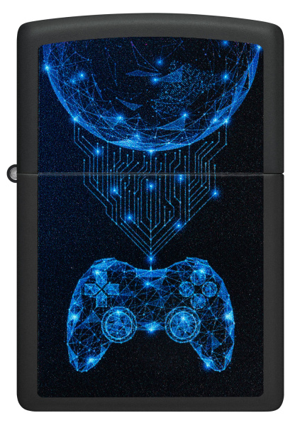 Зажигалка ZIPPO Gaming с покрытием Black Matte 48912