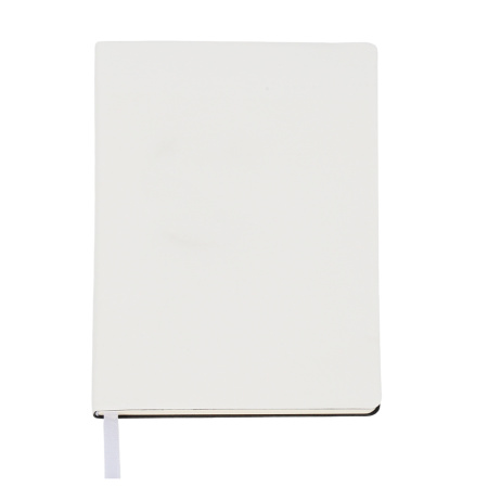 Ежедневник A5 недатированный Simflex в мягком переплёте, белый
