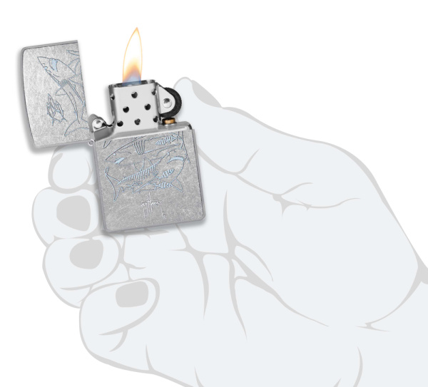 Зажигалка ZIPPO Guy Harvey с покрытием Street Chrome 48595