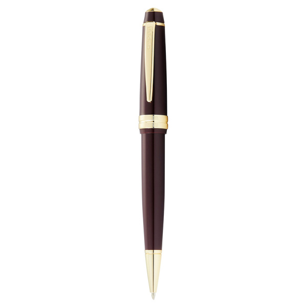Шариковая ручка Cross Bailey - Light Polished Burgundy Resin and Gold Tone
