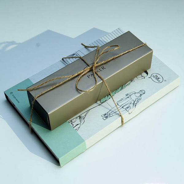 Подарочный набор ручка Parker Jotter CT + блокнот ThINKme