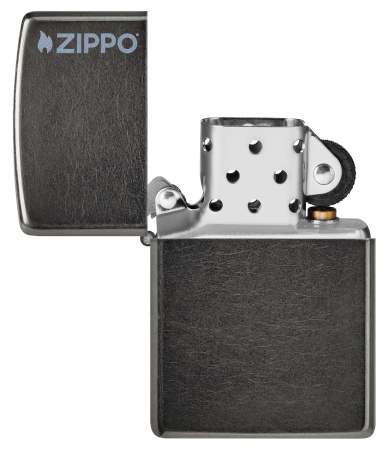 Зажигалка ZIPPO Logo с покрытием Gray Dusk 28378ZL