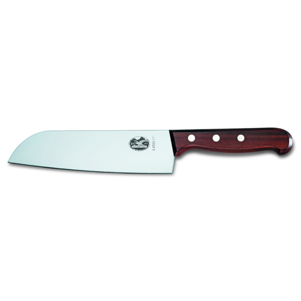 Нож VICTORINOX Santoku, лезвие 17 см, дерево