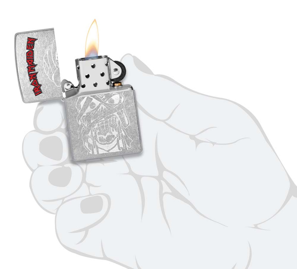 Зажигалка ZIPPO Iron Maiden с покрытием Street Chrome 48667