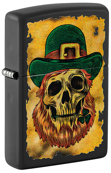 Зажигалка ZIPPO Lucky Map с покрытием Black Matte 46244