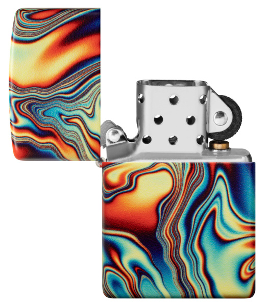 Зажигалка ZIPPO Swirl с покрытием Glow In The Dark Green 48612