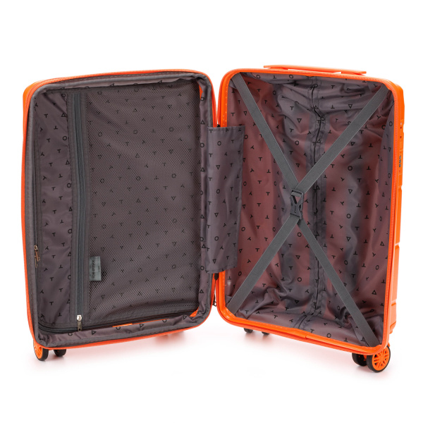 Чемодан TORBER В Отпуск T1908S-Orange