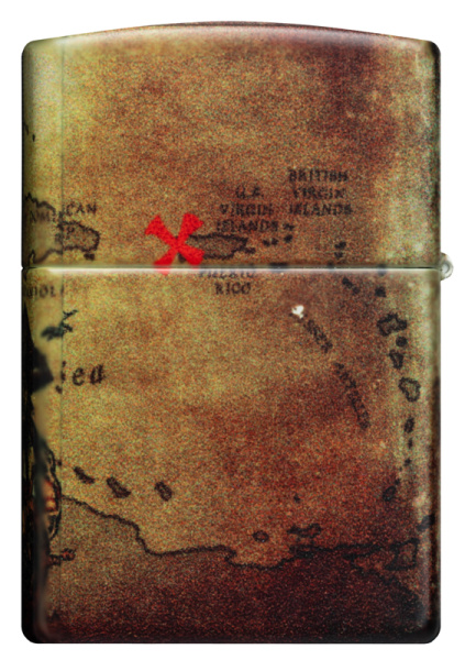 Зажигалка Zippo Pirate Ship с покрытием White Matte 49355