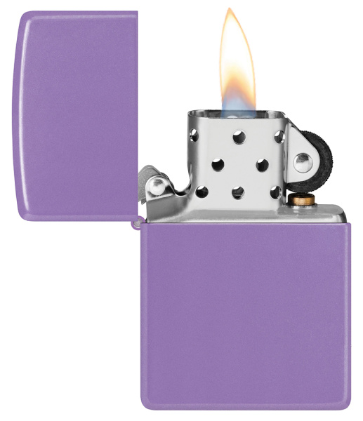 Зажигалка ZIPPO классическая с лавандовым матовым покрытием | Smoky Lavender Matte 46681