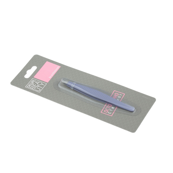 Пинцет Dewal Beauty косметический с ребристой поверхностью TW-80FY