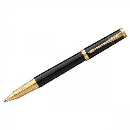 Ручка-роллер Parker "Ingenuity Black GT" черная, 0,5мм