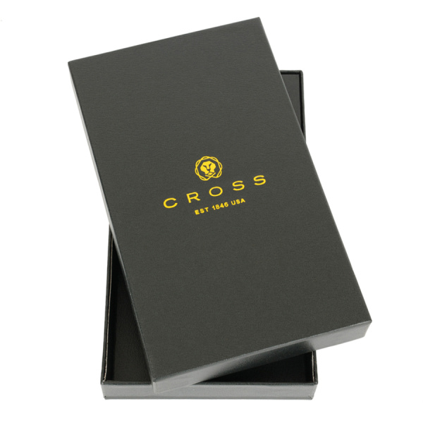 Бумажник для документов Cross Hudson Black, с ручкой Cross, черный