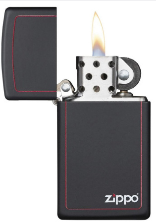Зажигалка ZIPPO Slim® с покрытием Black Matte 1618ZB
