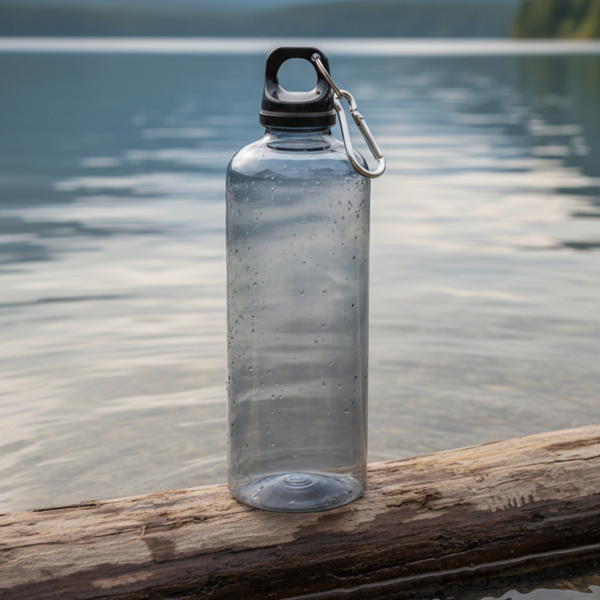 Бутылка пластиковая для воды Clipster, чёрный