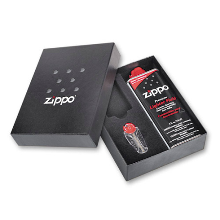 Подарочная коробка Zippo (кремни + топливо 50R