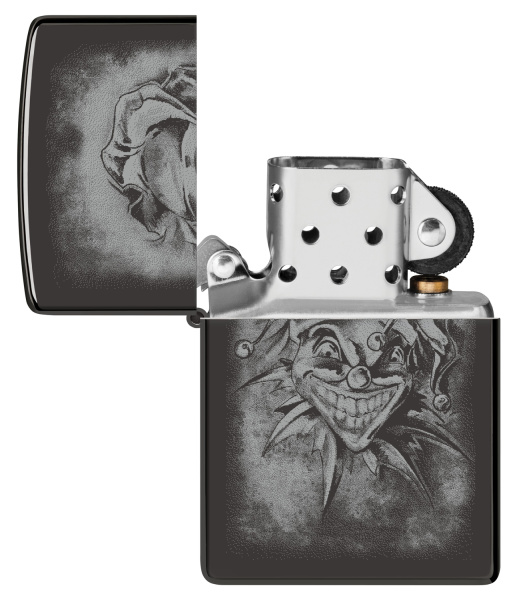 Зажигалка ZIPPO Clown с покрытием High Polish Black 48914