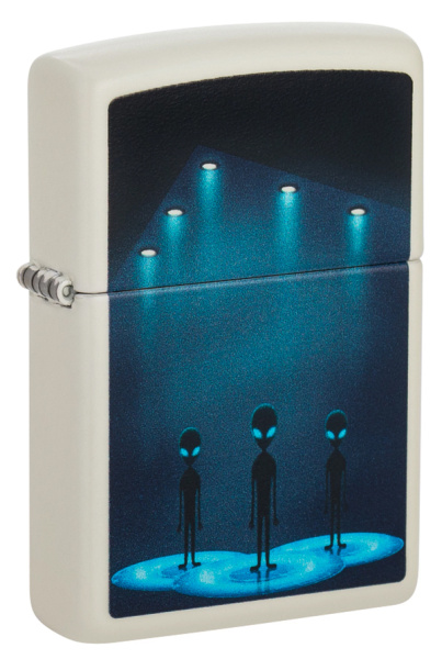 Зажигалка ZIPPO Aliens Design с покрытием Glow In The Dark Green 49487