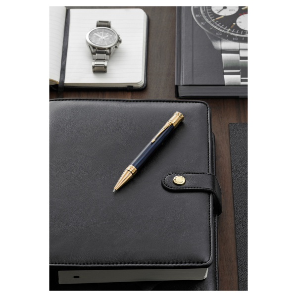 Ручка шариковая Parker "Duofold Prestige Blue Chevron GT"