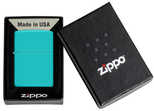 Зажигалка Zippo Classic Flat Turquoise
