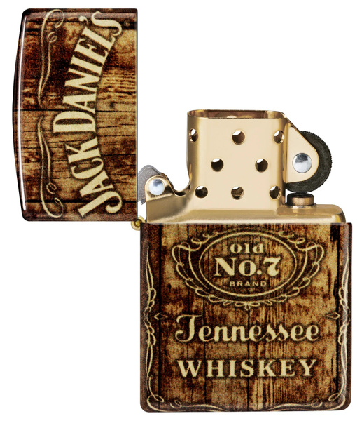 Зажигалка ZIPPO Jack Daniel's с покрытием 540 Tumbled Brass 46278