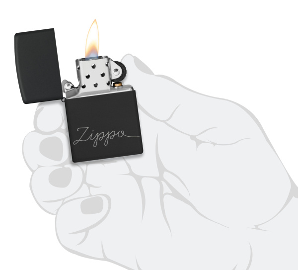 Зажигалка ZIPPO Classic с покрытием Black Matte 48979