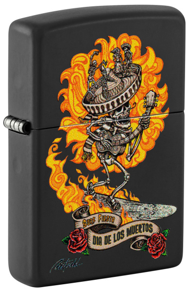 Зажигалка ZIPPO Rick Rietveld с покрытием Black Matte 48954