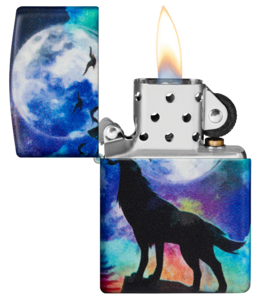 Зажигалка ZIPPO Wolf Design с покрытием 540 Matte 49683