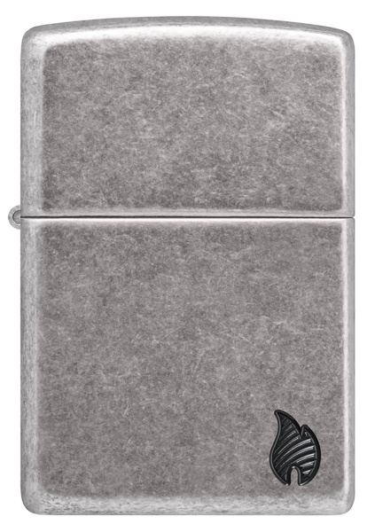 Зажигалка ZIPPO Armor® Flame c покрытием Antique Silver 46399