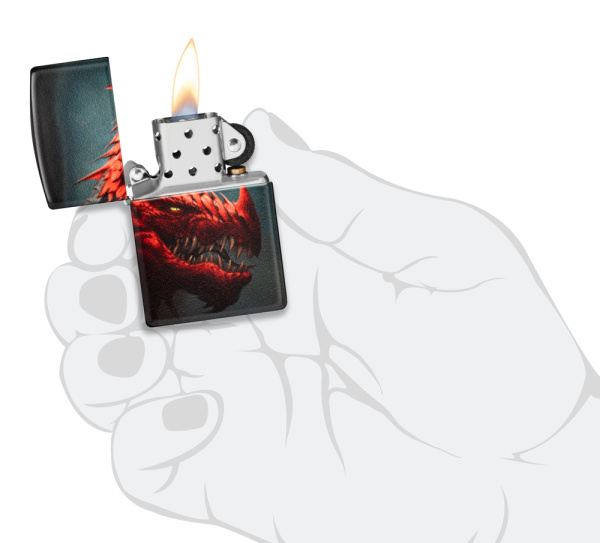 Зажигалка ZIPPO Dragon Design с покрытием 540 Matte 48777