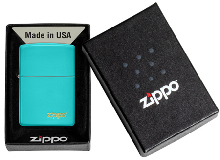 Зажигалка ZIPPO Classic с покрытием Flat Turquoise 49454ZL