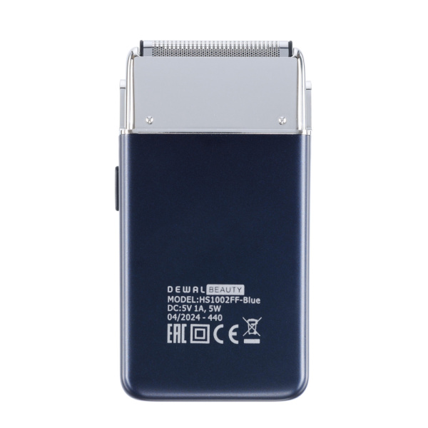 Шейвер для проработки контуров и бороды/бритья DEWAL BEAUTY Shave Mini HS1002FT-Blue