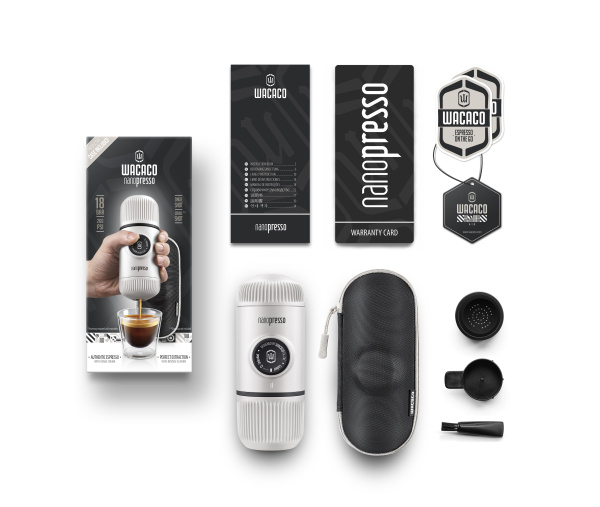 Портативная эспрессо машина Nanopresso Chill White + Case