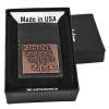 Зажигалка Zippo Brass Emblem / Black Crackle