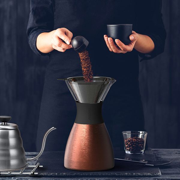 Кофеварка портативная Asobu Pour Over (1 литр), медная