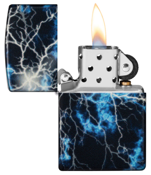 Зажигалка ZIPPO Lightning с покрытием Glow In The Dark Green 48610
