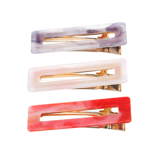 Заколка для волос Dewal Beauty 3 шт/ уп. 3007BD