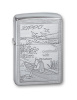 Зажигалка Zippo Row Boat Brushed Chrome