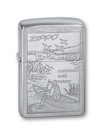 Зажигалка Zippo Row Boat Brushed Chrome