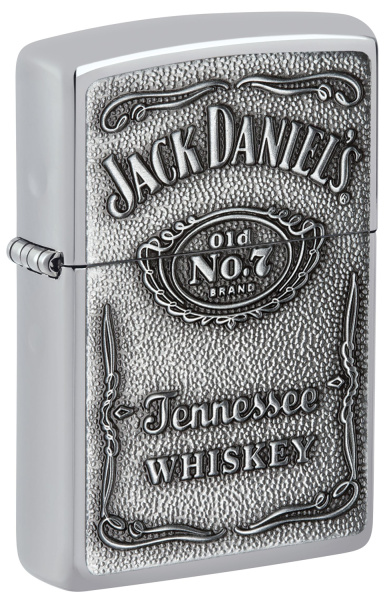 Зажигалка ZIPPO Jack Daniels® с покрытием High Polish Chrome 250JD.427