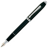 Ручка перьевая Cross TOWNSEND-BLACK LACQUER RHODIUM PLATED