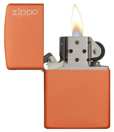 Зажигалка ZIPPO Classic с покрытием Orange Matte 231ZL