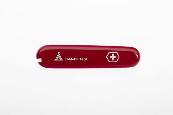 Передняя накладка с логотипом Camping для ножей VICTORINOX 91 мм 1.3763.71 и 1.3613.71 C.3671.3.10