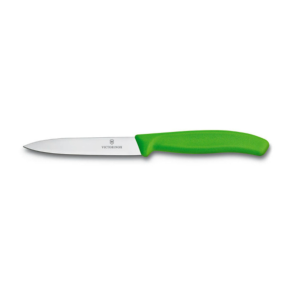 Нож Victorinox для очистки овощей, лезвие 10 см, зеленый